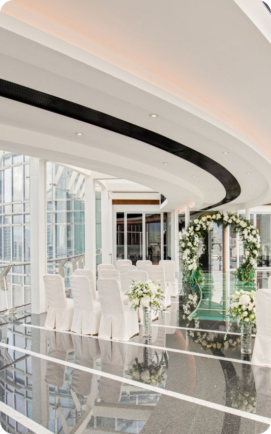 Western wedding arrangement design 2