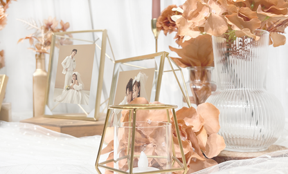 Photo album table layout